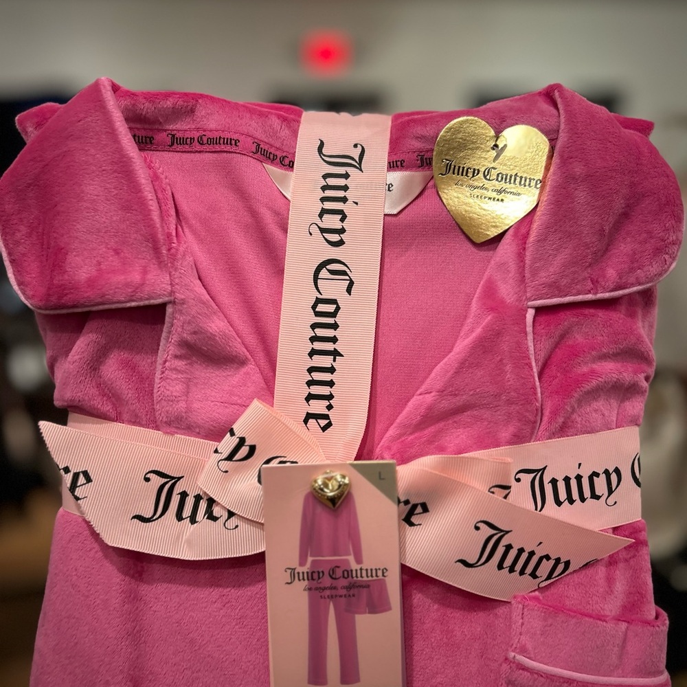 Juicy Couture Pink Velour 3pc Set